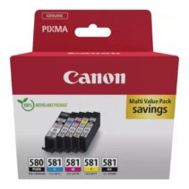 Canon PGI580/CLI581 Pack de 5 Cartuchos de Tinta Originales - 2078C007