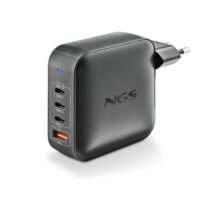 NGS Bud 160W Cargador GaN Universal de Pared 160W Ultrarapido - 3x USB-C PD & PPS