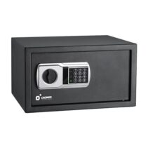 Cromad Caja Fuerte Electronica - Alto Nivel de Seguridad - De 3 a 8 Digitos - Bisagras Ocultas - Incluye Llave de Emergencia - 250x350x250mm