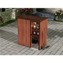 Sungarden Caseta de Metal - Puerta Corredera - 1.37M2 - Color Madera