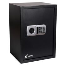 Cromad Caja Fuerte Electronica - Alto Nivel de Seguridad - De 3 a 8 Digitos - Bisagras Ocultas - Incluye Llave de Emergencia - 500x350x310mm