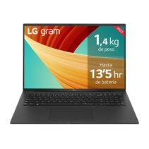 LG Gram 17Z90R-E.AD75B Portatil 17" Intel Evo Core Ultra 7 155H - 32GB - 512GB SSD - RTX 3050 - W11 Home 64 - Color Negro