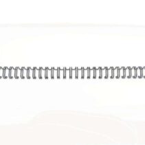 GBC Wirebind Pack de 100 Alambres de Encuadernacion 6mm para Paso 3:1 Redondo o Cuadrado - Formato A4 - Para 34 Orificios - Encuaderna hasta 55 Hojas - Color Negro