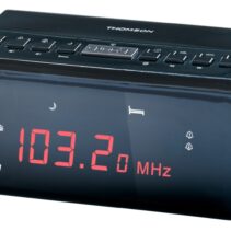 Thomson CR50 Radio Reloj Despertador - Alarma Dual - Color Negro