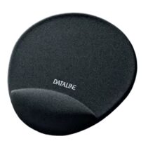 Esselte Dataline Alfombrilla con Reposamuñecas - Medidas 220x245x25mm - Base Antideslizante - Control del Raton Mejorado - Color Negro