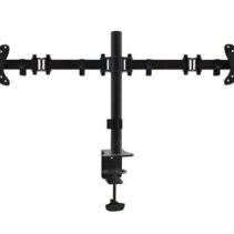 Equip Soporte de Mesa con Brazos Articulados para 2 Monitores 13"-27" - Inclinable y Giratorio - Gestion de Cables - Peso Max 8kg x Brazo - VESA 100x100mm