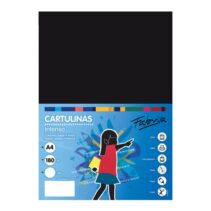 Fabrisa Pack de 50 Cartulinas 180 g/m² - Tamaño A4 - Color Negro