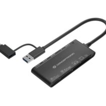 Conceptronic 7 en 1 Lector de tarjetas USB 3.0 con Adaptador USB-C con 2x SD/SDHC/SDXC