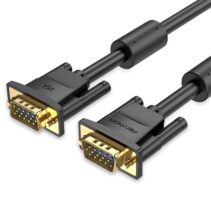 Vention Cable SVGA VGA Macho a VGA Macho - 25m - Nucleo de Ferrita - Color Negro