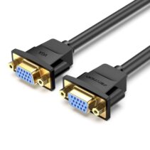 Vention Cable Alargador VGA Hembra a VGA Hembra - 1m - Color Negro