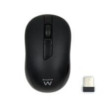 Ewent Raton Inalambrico 2.4hz - Receptor USB-A - 1000dpi - 1 Bateria AA (Incluida) - Color Negro