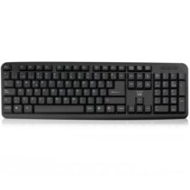 Ewent Teclado con Cable - Diseño Slim - Cable USB-A de 1.35m - Color Negro