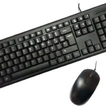 Coolbox PcCase KTR-001 Pack USB Teclado 105 Teclas + Raton 3 Botones - Uso Ambidiestro - Color Negro