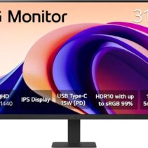 LG Monitor LED 31.5" IPS QHD HDR10 100Hz - Respuesta 5ms - Angulo de Vision 178º - 16:9 - HDMI