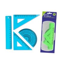 Bismark Pack de 4 Reglas para Dibujo - Incluye Regla 15cm