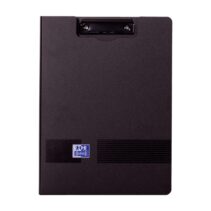 Oxford Live & Go Carpeta con Pinza Metalica - Fabricada en Polifoam - Bolsillo Interior - Color Negro