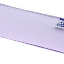 Oxford Live & Go Estuche Cuadrado Pequeño - Material Acolchado - Goma Elastica para unirlo al Cuaderno - Color Malva