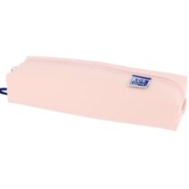 Oxford Live & Go Estuche Rectangular Mediano - Material Acolchado - Goma Elastica para unirlo al Cuaderno - Color Rosa