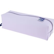 Oxford Live & Go Estuche Cuadrado Grande - Material Acolchado - Goma Elastica para unirlo al Cuaderno - Color Malva