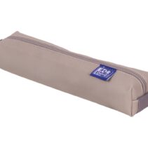 Oxford Kangoo & You Estuche Cuadrado Pequeño - Fabricados en Napa - Goma Elastica para unirlo al Cuaderno - Color Gris Piedra