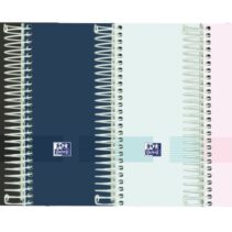 Oxford Live & Go Agenda Escolar 25/26 Espiral Dia Pagina - Tamaño 8º - Tapa de Plastico Opaco - Esquinas Microperforadas - Espacio para Notas - Cierre con Goma - Colores Surtidos