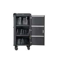 Ewent EW1702 Armario de Carga - 30 Dispositivos - Sistema de Carga Inteligente - USB-C PD 65W -  Color Negro