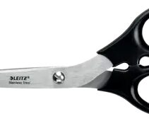 Leitz Tijeras de Acero Inoxidable 20cm - Agarre Ergonomico - Color Negro
