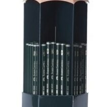 Faber-Castell Castell 9000 Expositor de 120 Lapices de Grafito - Grados de Dureza Surtidos - Mina Resistente a la Rotura - Ecologico