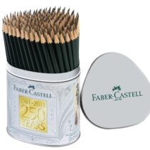 Faber-Castell Castell 9000 Bote de Metal con144 Lapices de Grafito HB - Mina Resistente a la Rotura - Ecologico