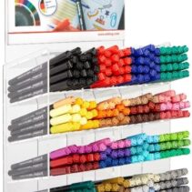 Edding 1300 Expositor con 260 Rotuladores - Punta Redonda - Trazo Medio - Tinta con Base de Agua - Colores Surtidos