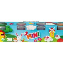 Eberhard Faber Mini Kids Pack con 4 Botes 140gr de Pasta de Modelar - 97% Ingredientes Naturales - Colores Naranja