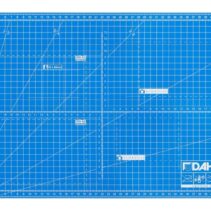 Dahle 10691 Plancha de Corte A3 30x45cm - 5 Capas con Nucleo Resistente al Corte - Lineas de Orientacion - Color Azul
