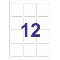 Multi3 Pack de 1.200 Etiquetas Tamaño 63.5x72mm - Adhesivo Permanente - Cantos Romos - Color Blanco