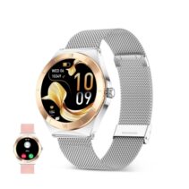 Ksix Lya Reloj Smartwatch Pantalla 1.19" AMOLED - Autonomia hasta 5 dias - Resistencia al Agua IP68 - Color Plata
