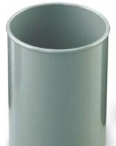 Faibo Cubilete Redondo 7.8x10cm - Fabricado en Poliestireno - 100% Reciclable - Color Gris