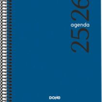 Dohe Esencial Agenda Escolar 25/26 Espiral A5 - Dia Pagina - Papel 70g/m2 - Cubierta en Polipropileno - Color Azul