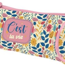 Dohe C`est la Vie Portatodo Simple Redondo - Cierre con Cremallera y Tirador de Goma