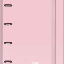 Dohe Serenity Carpeta de 4 Anillas Mixtas de 35mm Recambio 100 Hojas Cuadricula 5mm - Formato A4 - Cierre con Goma - Incluye 4 Separadores y Sobre de Polipropileno - Color Rosa