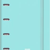 Dohe Serenity Polyfoam Carpeta de 4 Anillas Mixtas de 35mm A4 Recambio 100 Hojas Cuadricula 5mm - Cubierta de Polyfoam 2mm - Cierre con Goma - Incluye 4 Separadores y Sobre de Polipropileno - Color Verde