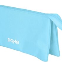 Dohe Serenity Portatodo Triple - Cierre Doble con Cremallera y Tirador de Goma - Color Azul