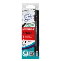 Stabilo Dr!ver Pack de 4 Rotuladores de Punta Fina 0.4mm - Tinta a Prueba de Manchas