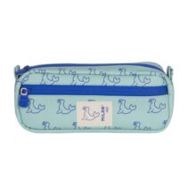 Milan Coleccion 460 Portatodo Rectangular - 2 Compartimentos con Cremallera - Color Verde/Azul
