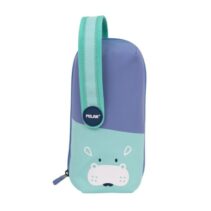 Milan Fun Animals Pack de 4 Estuches con Contenido de Serie - Contenido: Goma de Borrar