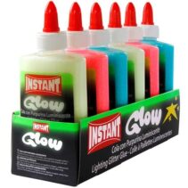 Instant Glow Cola Luminiscente 147ml - Apto para Uso Infantil y/o Domestico - Sin Disolventes - 3 Colores Surtidos Luminiscentes