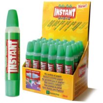 Instant Educa Pegamento Transparente 35ml - Doble Aplicador - A Base de Componentes Naturales - Sin Disolventes - Transparente