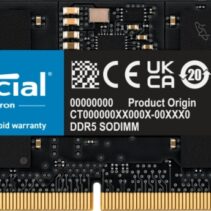 Crucial Memoria RAM DDR5 16GB 4800MHz CL40 SODIMM