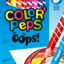 Maped Color´Peps Oops Pack de 12 Lapices de Colores Borrables - Mina 2.9mm - Con Goma de Borrar - Sin Madera - Colores Surtidos