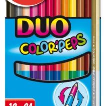 Maped Color´Peps Duo Pack de 12 Lapices Bicolores Triangulares - Doble Punta 2.9mm - Madera Certificada FSC - Colores Surtidos