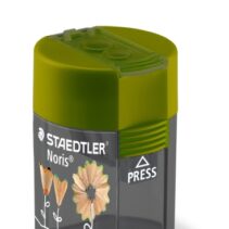 Staedtler 512 F Sacapuntas de 2 Orificios con Deposito - Para Lapices de 8.2mm y 10.2mm - Color Verde