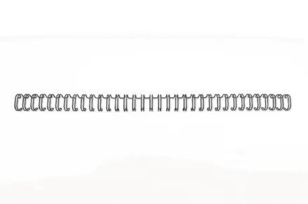 GBC Wirebind Pack de 100 Espirales para Encuadernacion de Alambre 11mm A4 - Para 34 Orificios - Hasta 100 hojas - Profesional Duradero Flexible - Color Negro